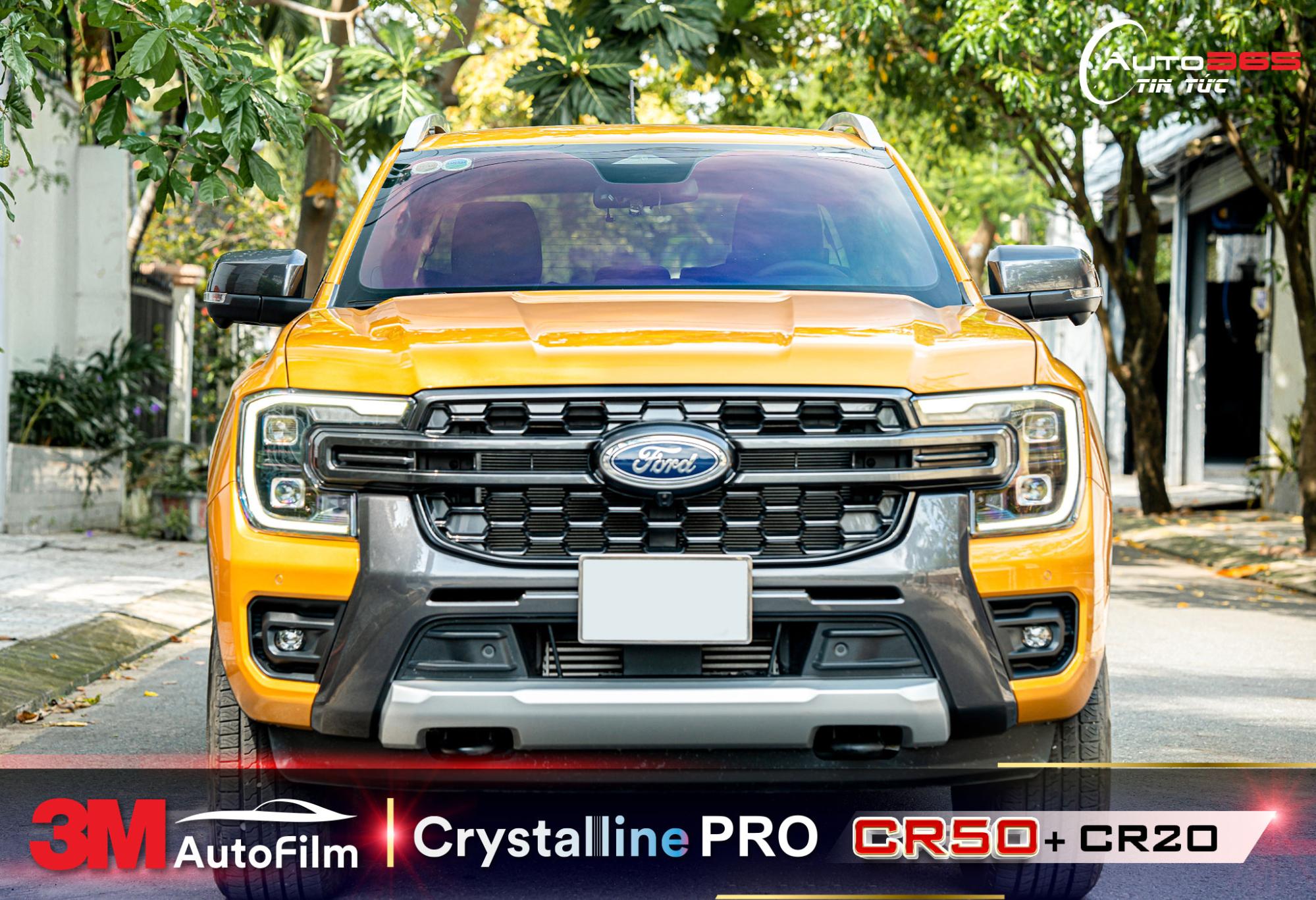 Ford Ranger dán phim cách nhiệt 3M Crystalline Pro 